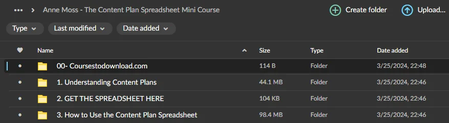 Anne Moss - The Content Plan Spreadsheet Mini Course (Recommended by Arielle Phoenix) Download