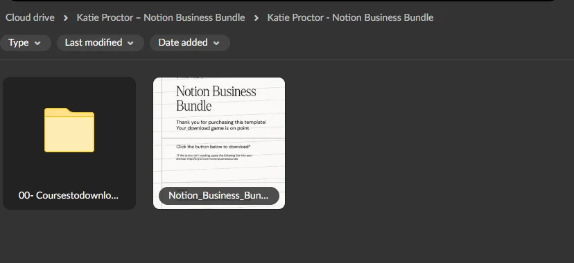 Katie Proctor – Notion Business Bundle Download