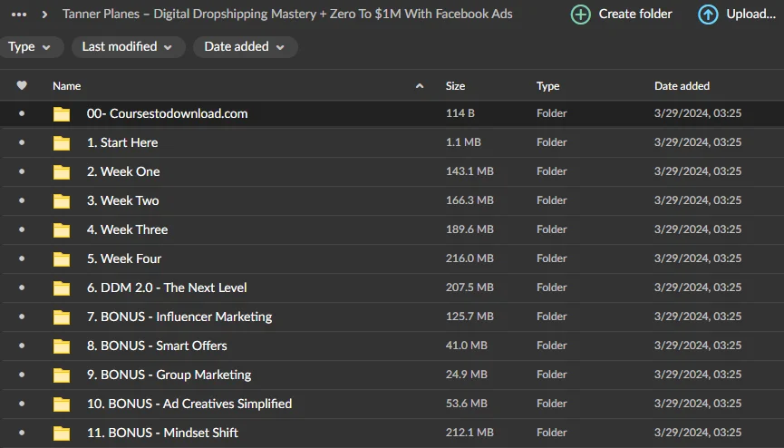 Tanner Planes – Digital Dropshipping Mastery + Zero To $1M With Facebook Ads Download