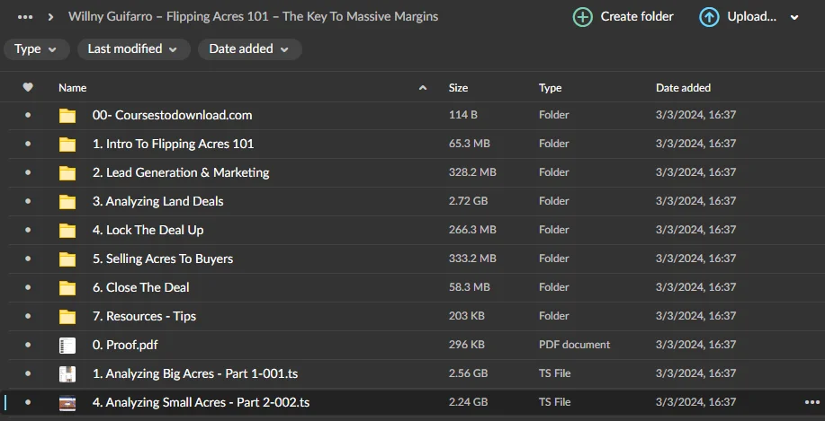Willny Guifarro – Flipping Acres 101 – The Key To Massive Margins Download