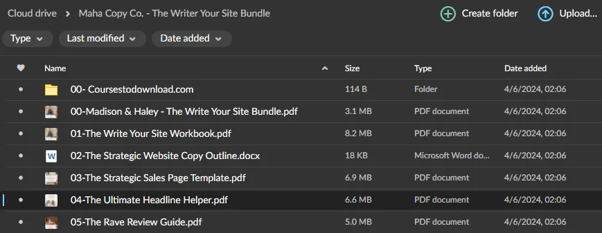 Maha Copy Co. - The Writer Your Site Bundle Download
